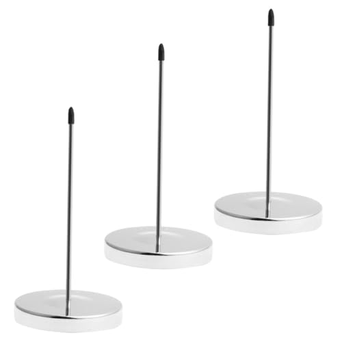 WRITWAA 3 Stück Teiliges Edelstahl Zettelspießer Gerader Stab Memohalter für Büro Küche Restaurant Praktischer Quittungshalter und Tickethalter zur Ordentlichen Aufbewahrung von Notizen von WRITWAA