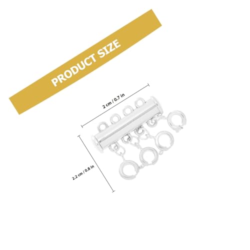 WRITWAA 3 Stück Teiliges Magnetverschluss Schmuck DIY Langlebiger Legierungs clasp Vielseitig für Halsketten und Armbänder Polierte Oberfläche Leicht und Kompakt für Handgefertigte von WRITWAA