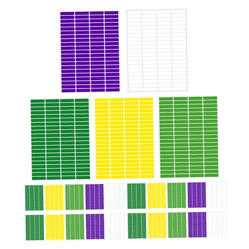 WRITWAA 30 Sheets Self Adhesive Rectangular Stickers Name Date Labels Stickers Beschriftungsstreifen Klebeetiketten Leere Aufkleber Writable Tags von WRITWAA