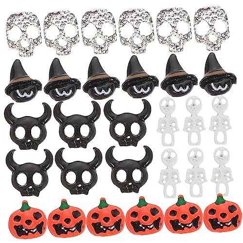 WRITWAA 30 Stück Teiliges Halloween Nail Charms Set Metall Nagelschmuck Maniküre Diy Dekoration für Frauen Natürliche und Künstliche Nägel Auffällige Nagelornamente WRITWAA 30 Stück Teiliges Halloween Nail Charms Set Metall Nagelschmuck Maniküre Diy Dekoration für Frauen Natürliche und Künstliche Nägel Auffällige Nagelornamente von WRITWAA
