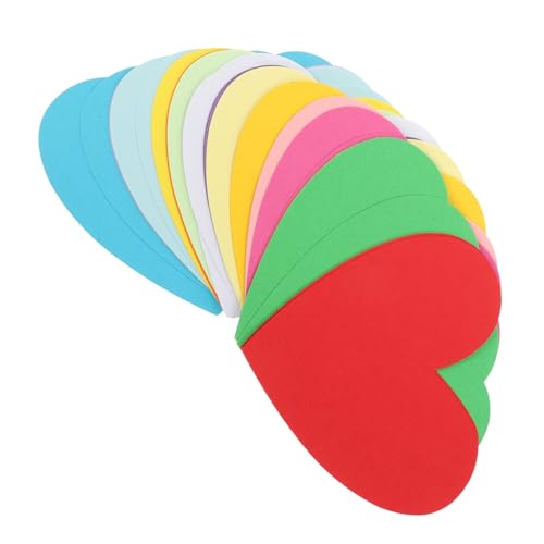 WRITWAA 30 Stück Teiliges Herzförmige Papier ausschnitte Bunte Karton dekorationen Für Klassenzimmer Pinnwand Party Bastelprojekte Robust Und Vielseitig Zufällige Farbe Zufällige Farbe von WRITWAA