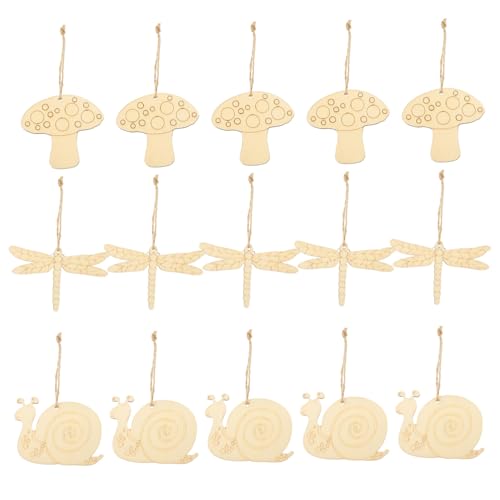 WRITWAA 30 Stück Teiliges Holzscheiben Schnecken Libellen Pilzformen Natürliche Holzscheiben für DIY Basteln Malen Holzdeko Geeignet für Erwachsene WRITWAA 30 Stück Teiliges Holzscheiben Schnecken Libellen Pilzformen Natürliche Holzscheiben für DIY Basteln Malen Holzdeko Geeignet für Erwachsene von WRITWAA