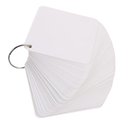 WRITWAA 300 Blatt Blanko Karteikarten Papier Notizkarten zum Beschriften für DIY Lernkarten Memo Karten mit Glatter Oberfläche für Schule Büro Kreatives Basteln von WRITWAA