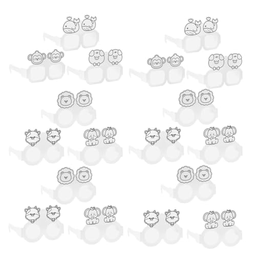 WRITWAA 30Stücke DIY Papierbrillen für Unbemalte Maskeradenbrillen Kreative Bastelbrillen für Partys für Kunsthandwerk Gestaltung von WRITWAA