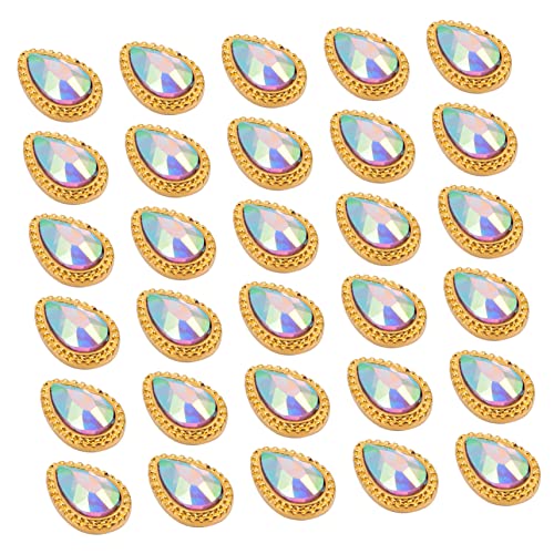 WRITWAA 30Stücke Edelsteine für DIY Maniküre Dekoration Hochwertige Selbstklebend Glitzernde Nagelkunst WRITWAA 30Stücke Edelsteine für DIY Maniküre Dekoration Hochwertige Selbstklebend Glitzernde Nagelkunst von WRITWAA