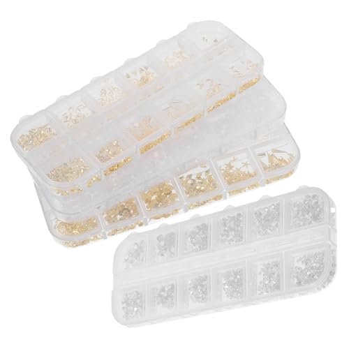 WRITWAA 4 Boxen Geometrische Nail Art Dekoration Boxen mit Strasssteinen Pailletten und Nieten für Nageldesigns für Partys und Feste Einfach Anzuwenden Gestalten WRITWAA 4 Boxen Geometrische Nail Art Dekoration Boxen mit Strasssteinen Pailletten und Nieten für Nageldesigns für Partys und Feste Einfach Anzuwenden Gestalten von WRITWAA