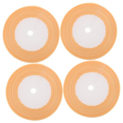WRITWAA 4 Rollen Transparente Chiffon Bänder Weiche Garnbänder zum Basteln von Schleifen Vielseitig Einsetzbar für Blumenarrangements Kränze Geschenkverpackungen und Hochzeitsdekoration von WRITWAA