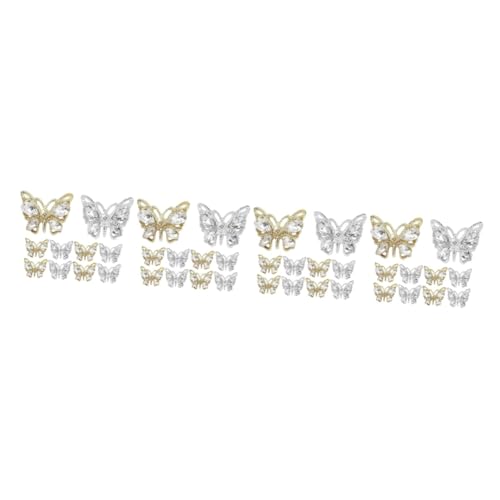 WRITWAA 4 Sätze Bohrer Für Nagelschmuck Nageldekorationen Für Nagelkunst Schmetterlingsanhänger Nageln Schmetterling Nagelcharme Nagelkunst Schmetterling Trendy Reiz Legierung 10 Stück * 4 WRITWAA 4 Sätze Bohrer Für Nagelschmuck Nageldekorationen Für Nagelkunst Schmetterlingsanhänger Nageln Schmetterling Nagelcharme Nagelkunst Schmetterling Trendy Reiz Legierung 10 Stück * 4 von WRITWAA