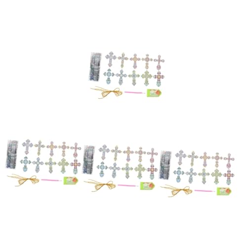WRITWAA 4 Sätze Handgefertigte Diamantmalerei-kreuz-diy-hängeornamente Diy Zubehör Diamantkunst-schlüsselanhänger Diamond Art Painting Kits Diamant-kunst-bastelfarbe Heimdeko Das Haustier von WRITWAA