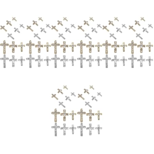 WRITWAA 4 Sätze Legierung Kreuz Schmuck Charms Edelsteine Nagel Zinklegierung 60 Stück * 4 WRITWAA 4 Sätze Legierung Kreuz Schmuck Charms Edelsteine Nagel Zinklegierung 60 Stück * 4 von WRITWAA