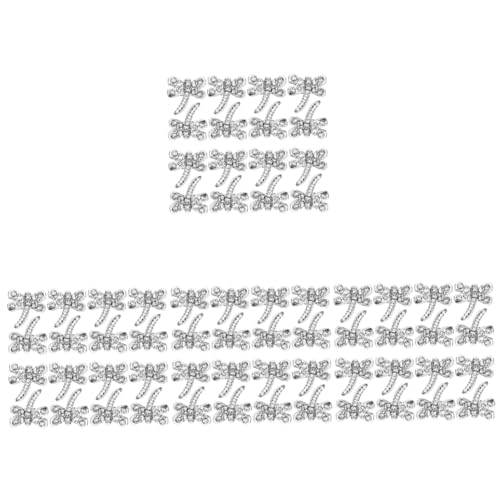 WRITWAA 4 Sätze Maniküre Diy Charms Diy Nails Nail Decoration Maniküre Zubehör Nagel Edelsteine Maniküre-anhänger Für Nägel Dekorative Nailart-anhänger Legierung Silver 20 Stück * 4 von WRITWAA