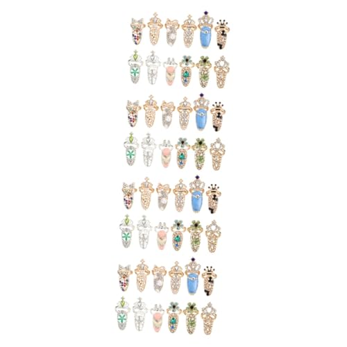 WRITWAA 4 Sätze Nagelset Ring Ringe Für Frauen Verstellbare Nagelringe Silber Bescherung Weihnachten Geldgeschenke Weihnachten Nagelkunstzubehör Maniküre-fingerring Kristall 12 Stück * 4 WRITWAA 4 Sätze Nagelset Ring Ringe Für Frauen Verstellbare Nagelringe Silber Bescherung Weihnachten Geldgeschenke Weihnachten Nagelkunstzubehör Maniküre-fingerring Kristall 12 Stück * 4 von WRITWAA