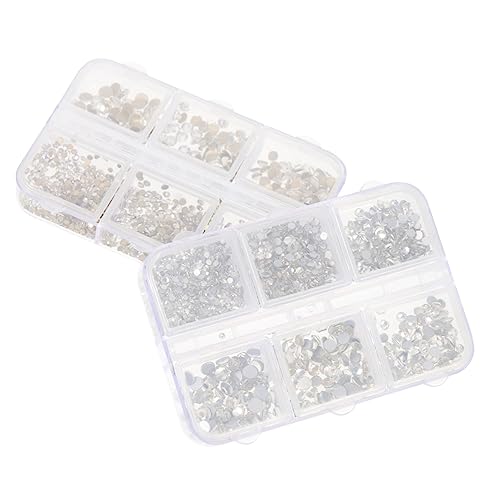 WRITWAA 4 Sätze Nailart-accessoires Mit Strasssteinen Strasssteine ​​für Nägel Nagelkunst-edelsteine Gold Uv Nail Decoration Maniküreset De Cristal Para Decorar Nail-art- Pp 2boxen*4 von WRITWAA