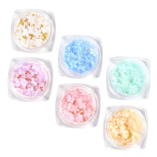 WRITWAA 4 Sätze Sonnenblumen Charms Aus Resin Nagelkunst Zubehör Für Nail Art Für Diy Dekorationen Kunsthandwerk Und Nail Salons 6boxen*4 von WRITWAA
