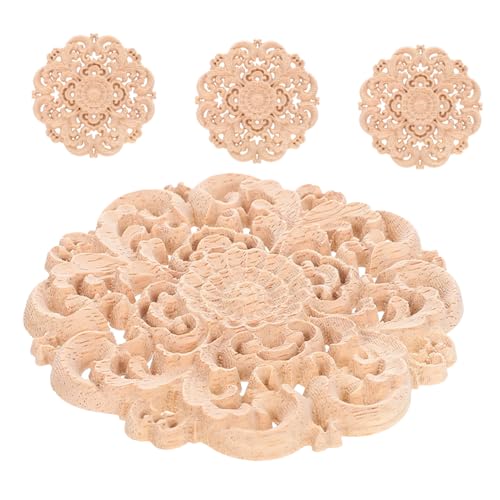 WRITWAA 4 Stück Holzverzierungen Zum Basteln Holzgeschnitzte Onlay Applikation Dekorative Holzapplikationen Eckdekoration Unbemalte Holzgeschnitzte Applikation Eck WRITWAA 4 Stück Holzverzierungen Zum Basteln Holzgeschnitzte Onlay Applikation Dekorative Holzapplikationen Eckdekoration Unbemalte Holzgeschnitzte Applikation Eck von WRITWAA