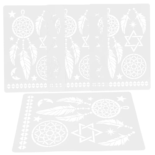 WRITWAA 4 Stück Mandala Malschablonen aus Pet Wiederverwendbare DIY Wandmalerei Schablonen für Wand Boden Möbel Glatte Kanten Geeignet für Kreative Heimdekoration und Bastelprojekte WRITWAA 4 Stück Mandala Malschablonen aus Pet Wiederverwendbare DIY Wandmalerei Schablonen für Wand Boden Möbel Glatte Kanten Geeignet für Kreative Heimdekoration und Bastelprojekte von WRITWAA