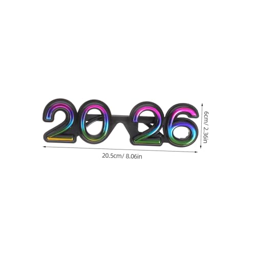 WRITWAA 4 Stück Teiliges Brillen Partybrillen Zahlenbrillen Silvester Fotorequisiten Bunt Robust für Neujahrsfeiern und Festlichkeiten WRITWAA 4 Stück Teiliges Brillen Partybrillen Zahlenbrillen Silvester Fotorequisiten Bunt Robust für Neujahrsfeiern und Festlichkeiten von WRITWAA