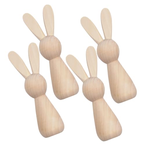 WRITWAA 4 Stück Teiliges DIY Holzhasen zum Bemalen Leere Holz pegpuppen aus Naturbelassenem Holz Kreative Osterdekoration und Handgemachte Hasenfiguren für Gestalten und Individuelle WRITWAA 4 Stück Teiliges DIY Holzhasen zum Bemalen Leere Holz pegpuppen aus Naturbelassenem Holz Kreative Osterdekoration und Handgemachte Hasenfiguren für Gestalten und Individuelle von WRITWAA