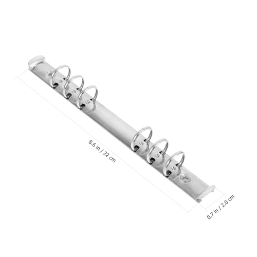 WRITWAA 4 Stück Teiliges Segmentierter Ordner Kreative Loseblatt Sammelmappe aus Metall für Büro Schule und DIY Scrapbooking Praktische Schreibwaren Supplies von WRITWAA