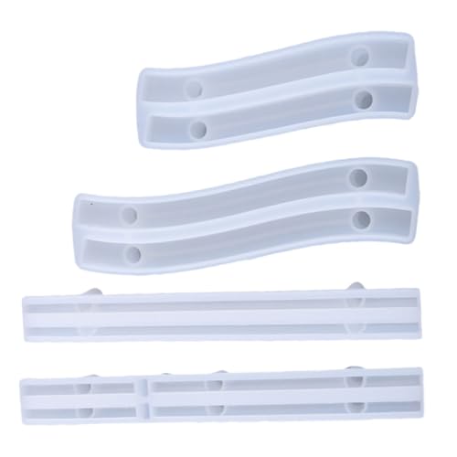 WRITWAA 4 Stück Teiliges Silikonform DIY Kristall handgriff Flexible Transparente Epoxidharz Gießformen Langlebige Silikonmoulds für Handgefertigte Griffe und Bastelprojekte von WRITWAA