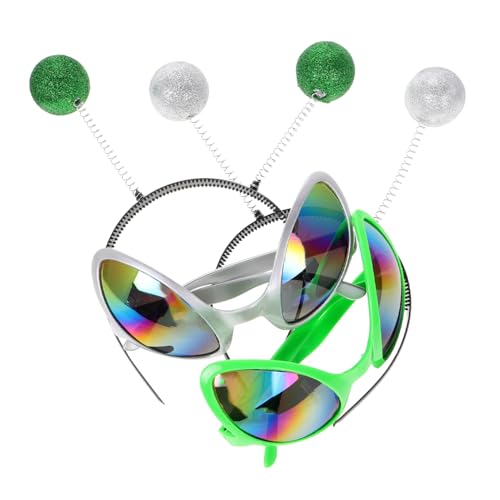 WRITWAA 4 Stück Weihnachtsfeier Brille Stirnband Halloween Ankleide Festival Rave Kostüm Gastgeschenke Zubehör Kostüm Stirnband Haarband Hat WRITWAA 4 Stück Weihnachtsfeier Brille Stirnband Halloween Ankleide Festival Rave Kostüm Gastgeschenke Zubehör Kostüm Stirnband Haarband Hat von WRITWAA