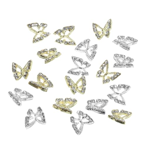 WRITWAA 40 Stück Metall Butterfly Nagel Kunstschmuck Nägel Charme Nagelanhänger in großen Mengen trendy Nagel Charme Schmetterling Nail Strass-Kit Nageljuwelen Charme für Nägel Legierung WRITWAA 40 Stück Metall Butterfly Nagel Kunstschmuck Nägel Charme Nagelanhänger in großen Mengen trendy Nagel Charme Schmetterling Nail Strass-Kit Nageljuwelen Charme für Nägel Legierung von WRITWAA