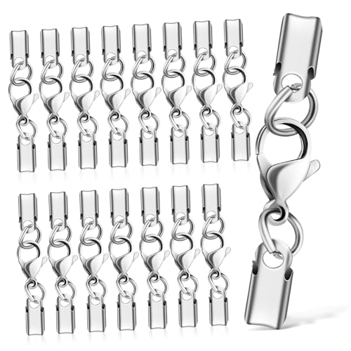 WRITWAA 40 Stück Teiliges Edelstahl Lobster Clasp Verschlüsse Robust Korrosionsbeständig für Halskette Armband Schmuckherstellung DIY Zubehör Langlebig Einfach zu Bedienen WRITWAA 40 Stück Teiliges Edelstahl Lobster Clasp Verschlüsse Robust Korrosionsbeständig für Halskette Armband Schmuckherstellung DIY Zubehör Langlebig Einfach zu Bedienen von WRITWAA