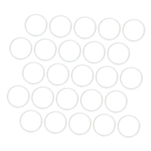 WRITWAA 40 Stück Transparente Flexible Erweiterungsringe für Planer Notizbücher und Schnellhefter Einfache Befestigung Vielseitige Loseblatt ordner ringe von WRITWAA