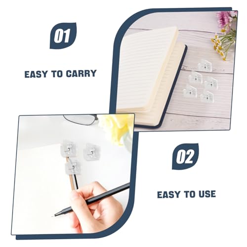 WRITWAA 40 Stück Transparente Kunststoff Dokumentenklammern Kleine Wiederverwendbare Büroklammern mit Starkem Halt Multifunktionale Papierhalter für Schüler Büro und Aktenorganisation von WRITWAA
