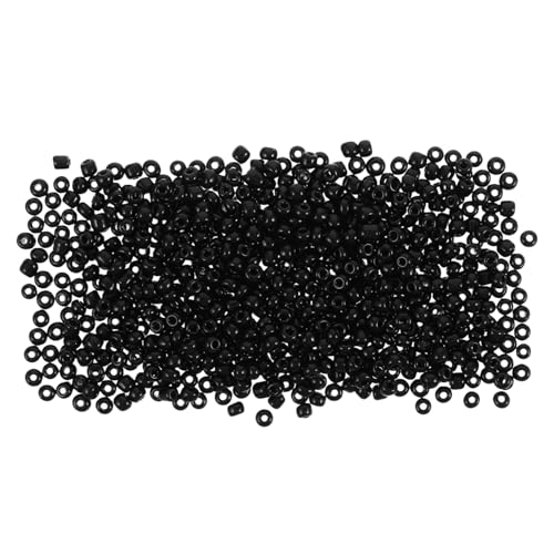 WRITWAA 4000 STÜCKE Schwarze Glasperlen mit Glänzende Kleine Spacer Perlen für DIY Schmuckherstellung für Armbänder und Halsketten Leicht Handhabbar für Filigrane Bastelarbeiten WRITWAA 4000 STÜCKE Schwarze Glasperlen mit Glänzende Kleine Spacer Perlen für DIY Schmuckherstellung für Armbänder und Halsketten Leicht Handhabbar für Filigrane Bastelarbeiten von WRITWAA