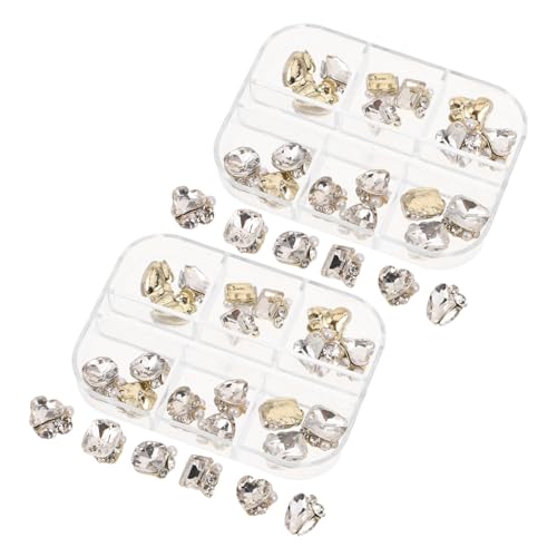 WRITWAA 48 Stück Teiliges Nail Art Transparent Glas Strasssteine Flatback Schmucksteine für DIY Nageldesign Hochzeit Party Alltagsdekor Langlebig Glänzend Organisiert in Boxen WRITWAA 48 Stück Teiliges Nail Art Transparent Glas Strasssteine Flatback Schmucksteine für DIY Nageldesign Hochzeit Party Alltagsdekor Langlebig Glänzend Organisiert in Boxen von WRITWAA