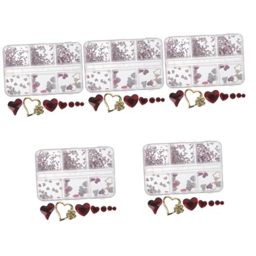 WRITWAA 5 Boxen Kristalldiamantnagelkunstschmuck Nagelsteine Nägel Charme Reiz Und Charms Nagel Herz-nagel-anhänger Rosa Nagelanhänger Maniküre Nagel Charms Herzanhänger Strasssteine Rot WRITWAA 5 Boxen Kristalldiamantnagelkunstschmuck Nagelsteine Nägel Charme Reiz Und Charms Nagel Herz-nagel-anhänger Rosa Nagelanhänger Maniküre Nagel Charms Herzanhänger Strasssteine Rot von WRITWAA