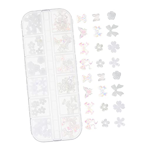 WRITWAA 5 Boxen Nail Art Diy Charms Resin Blüten und Schleifen für Fingernagel Dekorationen für Maniküre Gesicht und Diy Projekte WRITWAA 5 Boxen Nail Art Diy Charms Resin Blüten und Schleifen für Fingernagel Dekorationen für Maniküre Gesicht und Diy Projekte von WRITWAA