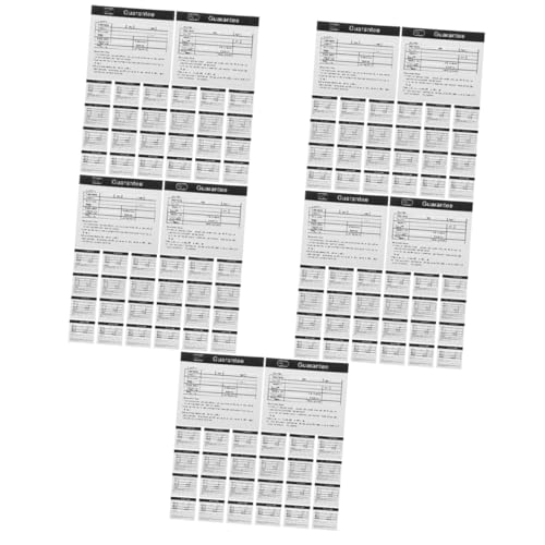 WRITWAA 5 Sätze Garantiekarte Kundendienstkarte Für Das Gerät Wartungskarte Für Geräte Für Geräte Gerätewartungskarte Papier 200 Stück * 5 WRITWAA 5 Sätze Garantiekarte Kundendienstkarte Für Das Gerät Wartungskarte Für Geräte Für Geräte Gerätewartungskarte Papier 200 Stück * 5 von WRITWAA