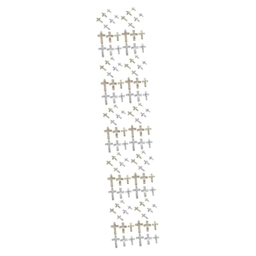 WRITWAA 5 Sätze Legierung Kreuz Schmuck Charms Nagel Edelsteine Strass 60 Stück * 5 WRITWAA 5 Sätze Legierung Kreuz Schmuck Charms Nagel Edelsteine Strass 60 Stück * 5 von WRITWAA