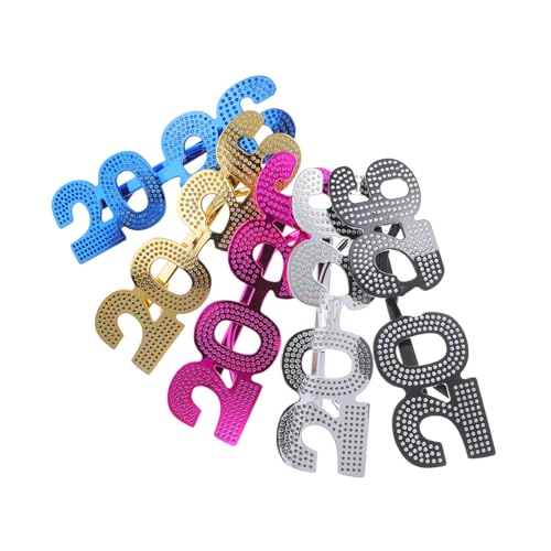 WRITWAA 5 Stück Glitzernde Zahlenbrille für Abschlussfeiern Geburtstagsfeiern und Weihnachtsfotos Party Dekoration für Altersgruppen WRITWAA 5 Stück Glitzernde Zahlenbrille für Abschlussfeiern Geburtstagsfeiern und Weihnachtsfotos Party Dekoration für Altersgruppen von WRITWAA