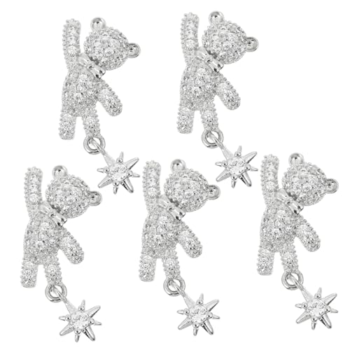 WRITWAA 5 Stück Teiliges Nagelkunst Dekorationen mit Bärenform und Schleifenmotiv Japanischer Stil Funkelnde Nail Charms für Maniküre und Diy Nageldesigns für Zuhause und Nagelstudios WRITWAA 5 Stück Teiliges Nagelkunst Dekorationen mit Bärenform und Schleifenmotiv Japanischer Stil Funkelnde Nail Charms für Maniküre und Diy Nageldesigns für Zuhause und Nagelstudios von WRITWAA