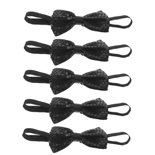 WRITWAA 5 Stück Teiliges Pailletten Fliegen für Verstellbar Schimmernd Glänzend Reine Farbe Bühnenauftritt Abschlussfeier Fotos Party Hochzeit Festlich von WRITWAA