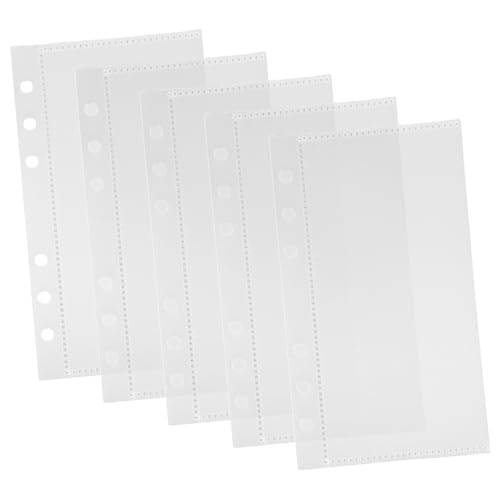 WRITWAA 5 Stück Teiliges Pp trennblätter Transparente Wiederverwendbare Budget einlagen für Ringordner Praktische Portable Binder Taschen für Notizbuch und Geldorganisation von WRITWAA