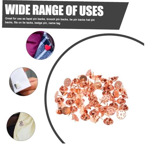 WRITWAA 50 Sätze Rosegold Kupfer Pin Back Verschlüsse Flache Nadel Sicherheitsverschluss für Broschen Anstecker DIY Zubehör für Kleidung Hüte Taschen WRITWAA 50 Sätze Rosegold Kupfer Pin Back Verschlüsse Flache Nadel Sicherheitsverschluss für Broschen Anstecker DIY Zubehör für Kleidung Hüte Taschen von WRITWAA