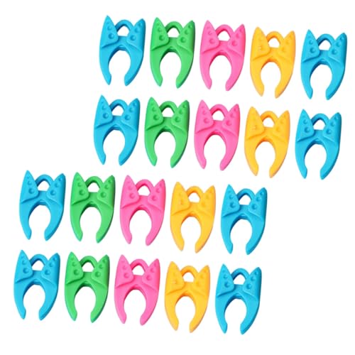 WRITWAA 50 Stück Bunte Bobbin Clips Spulenhalter Fadenclips Flexible Fadenspule Fixierklemme Nähzubehör Kompakt und Platzsparend für Garnrollen und Unterfadenorganisation von WRITWAA
