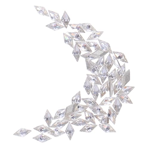 WRITWAA 50 Stück Flache Rückseite Schmuck für DIY Maniküre Glänzende Nagelkunst Dekorationen Hochqualitative Rhinestones für Kreative Designs von WRITWAA