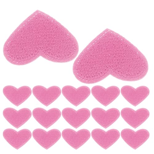 WRITWAA 50 Stück Herz Aufnäher Bestickte Bügelbilder Aufnähen Langlebige Herzform Patches für Kleidung Jacken Rucksäcke Schuhe DIY Reparatur und Dekoration von WRITWAA