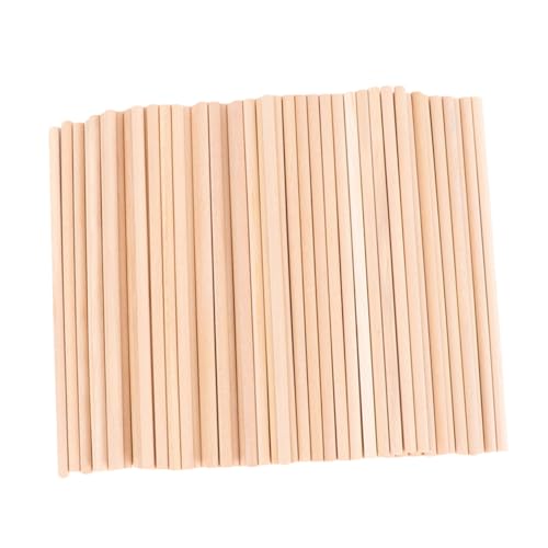 WRITWAA 50 Stück Holzstäbe Naturbelassen Runde Holzstäbe zum Basteln DIY für Modellbau Handwerk Holzspielzeug Herstellung für Kreative DIY projekte WRITWAA 50 Stück Holzstäbe Naturbelassen Runde Holzstäbe zum Basteln DIY für Modellbau Handwerk Holzspielzeug Herstellung für Kreative DIY projekte von WRITWAA