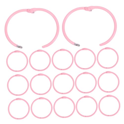 WRITWAA 50 Stück Metall Binder Ringe Innendurchmesser Rosa Robuste Clip Ringe für Lose Karteikarten Notizbücher Schlüsselanhänger Vielseitig für Büro Schule Zuhause WRITWAA 50 Stück Metall Binder Ringe Innendurchmesser Rosa Robuste Clip Ringe für Lose Karteikarten Notizbücher Schlüsselanhänger Vielseitig für Büro Schule Zuhause von WRITWAA