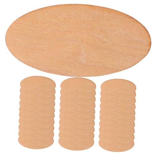WRITWAA 50 Stück Ovale Holzscheiben Unbehandelt Lindenholz Naturbelassen DIY Basteln Malen Holzplatten Oval Holzstücke für Kreative Bastelprojekte Kunstgestaltung WRITWAA 50 Stück Ovale Holzscheiben Unbehandelt Lindenholz Naturbelassen DIY Basteln Malen Holzplatten Oval Holzstücke für Kreative Bastelprojekte Kunstgestaltung von WRITWAA