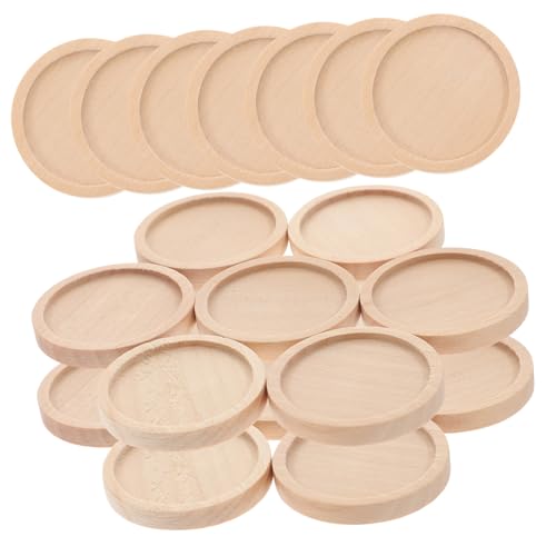 WRITWAA 50 Stück Runde Holzanhänger basen Außendurchmesser Innendurchmesser Naturfarbene Schmuckunterlage für DIY Schmuckherstellung und Bastelprojekte WRITWAA 50 Stück Runde Holzanhänger basen Außendurchmesser Innendurchmesser Naturfarbene Schmuckunterlage für DIY Schmuckherstellung und Bastelprojekte von WRITWAA