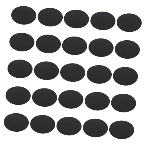 WRITWAA 50 Stück Runde Schwarze Kartonpapier Künstlerpapier Dickes Zeichenpapier für Mandala Malerei DIY Kalligraphie Ölfarben Bastelprojekte und Skizzen von WRITWAA