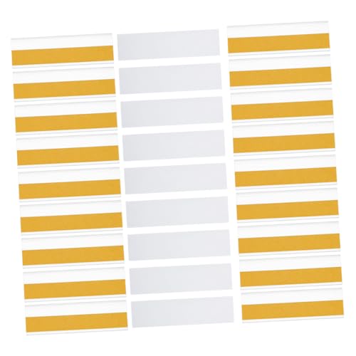 WRITWAA 50 Stück label holder plastic bücherregal etikettenhalter für einstecketiketten etikettenständer Preisetiketthalter abnehmbare label halter etikettenhüllen selbstklebend pvc von WRITWAA