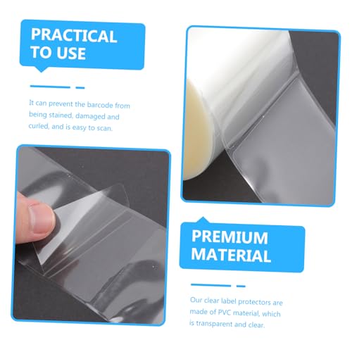 WRITWAA 500 Stück PVC Klar Etiketten Schutzfolie für Barcodes Schutz vor Verschmutzung und Beschädigung Transparente Label Protector Aufkleber für Bibliothek Büro Schule DIY Projekte WRITWAA 500 Stück PVC Klar Etiketten Schutzfolie für Barcodes Schutz vor Verschmutzung und Beschädigung Transparente Label Protector Aufkleber für Bibliothek Büro Schule DIY Projekte von WRITWAA